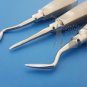 Dental Root Elevators Set Right, Left & Straight 3 Pieces Dentist Instruments