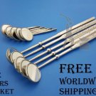 Dental Cone Socket Handle with Mirrors Hollow Handle Light Weight 15 Pieces