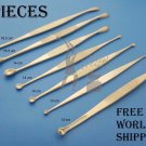 Bone Curettes Orthopedic Assorted Sizes Double Ended 7 Pcs Free Shipping
