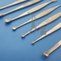 Bone Curettes Orthopedic Assorted Sizes Double Ended 7 Pcs Free Shipping