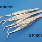 Dental Meriam Tweezers Delux Made of German Stainless Steel 3 Pieces Free Ship