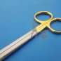Surgical Scissors Angled TC Gold Plated Medical OB/Gyn Instruments 23 cm
