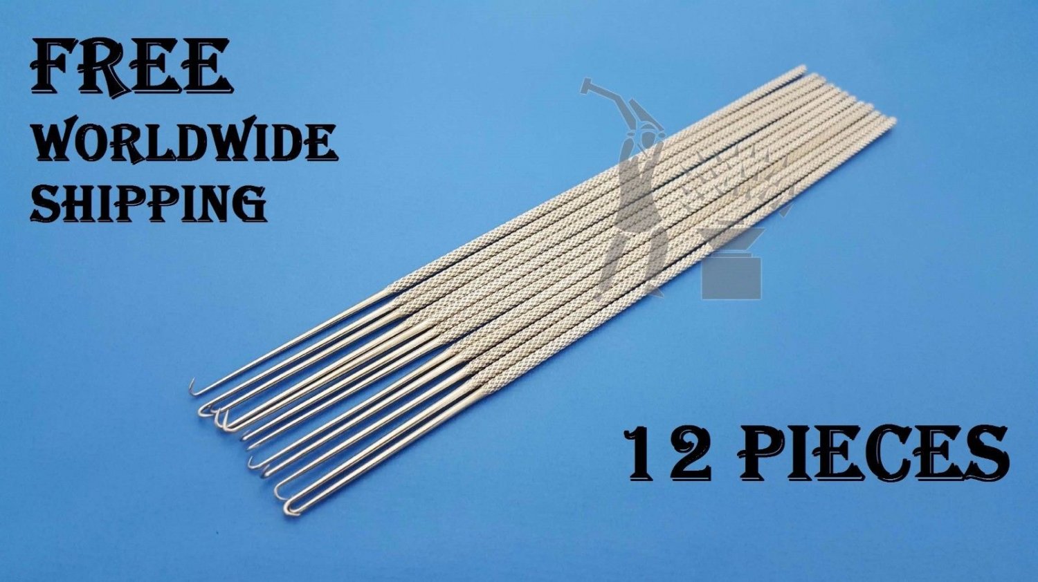 Joseph Skin Single Hook Sharp Prong, 17.5 cm Surgical Micro Surgery 12 Pieces