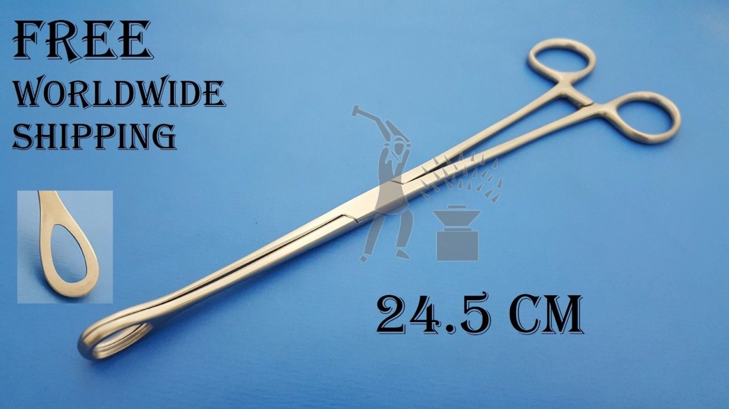 Foerster Sponge Forceps Straight Smooth Jaw Medical Surgical Equipment Free Ship