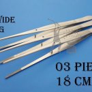 Dissecting Tissue Forceps Serrated Surgical Dental Forceps 3 Pieces Free Ship