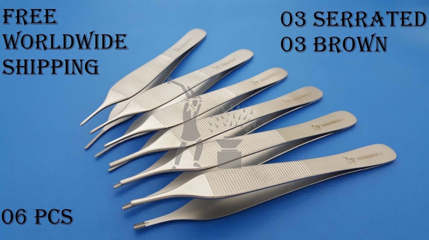 Adson Dressing & Tissue Forceps Serrated & Adson Brown Medical Forceps