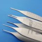 Adson Tissue Forceps 1x2 Teeth, Serrated & Adson Brown Plastic Surgery 6 pc