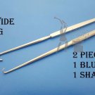 Skin Hooks Blunt & Sharp Plastic Maxillofacial Medical Surgical Hooks 2 Pieces