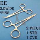 Stieglitz William Splinter Forceps Straight & 45 Degree 5.5" Dentist Tools