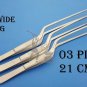 Adson Bayonet Ear Dressing Forceps Serrated Tip, 21 cm 3 Pieces Free Shipping