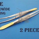 Meriam Dental Tweezers TC Gold Plated Dentist Dental Instruments Tools Free Ship