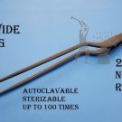 American Bayonet Bipolar Forceps Non Stick Reusable 22 cm 1 mm Tip Free Shipping
