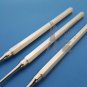 Heidbrink Root Tip Picks Elevator Set of 3 Pieces Solid Handle Dental Instrument