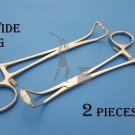 Peers Bertram Modif Towel Clamps wide Jaw for Tube Fixation Surgical Instruments