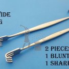 Senn Miller Cats Paw Retractors Blunt & Sharp Oral Micro Surgical Retractor 2 ps