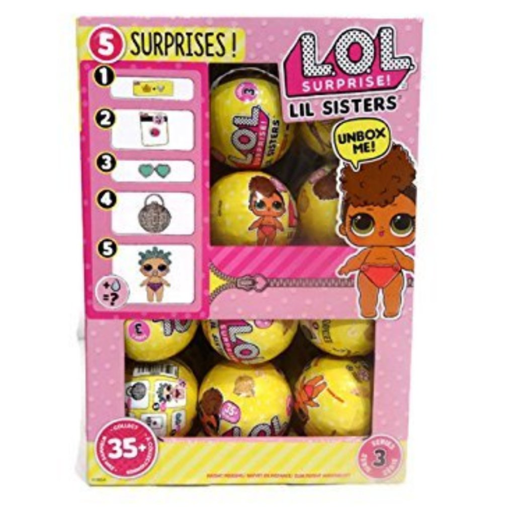 L O L Surprise Lil Sisters Series 3 LOL Surprise Lil Sisters 5 Layers Series 3 Wave 1 Case of ×24 Mystery