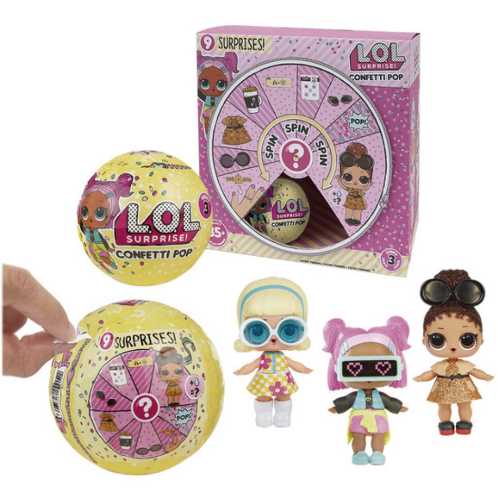 L.O.L. Surprise! Series 3-1 Confetti Pop Tots Doll 9 Layers Mystery ...