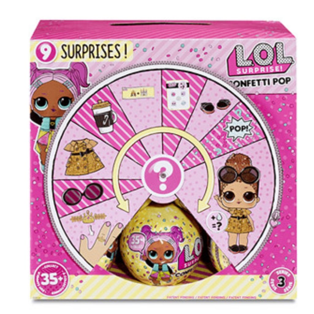 Lol Surprise Series 3 1 Confetti Pop Tots Doll 9 Layers Mystery Blind Ball Case Of ×18 Packs