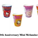 Sanrio Hello Kitty 40th Anniversary Mini Melamine Cups Complete Set of 10