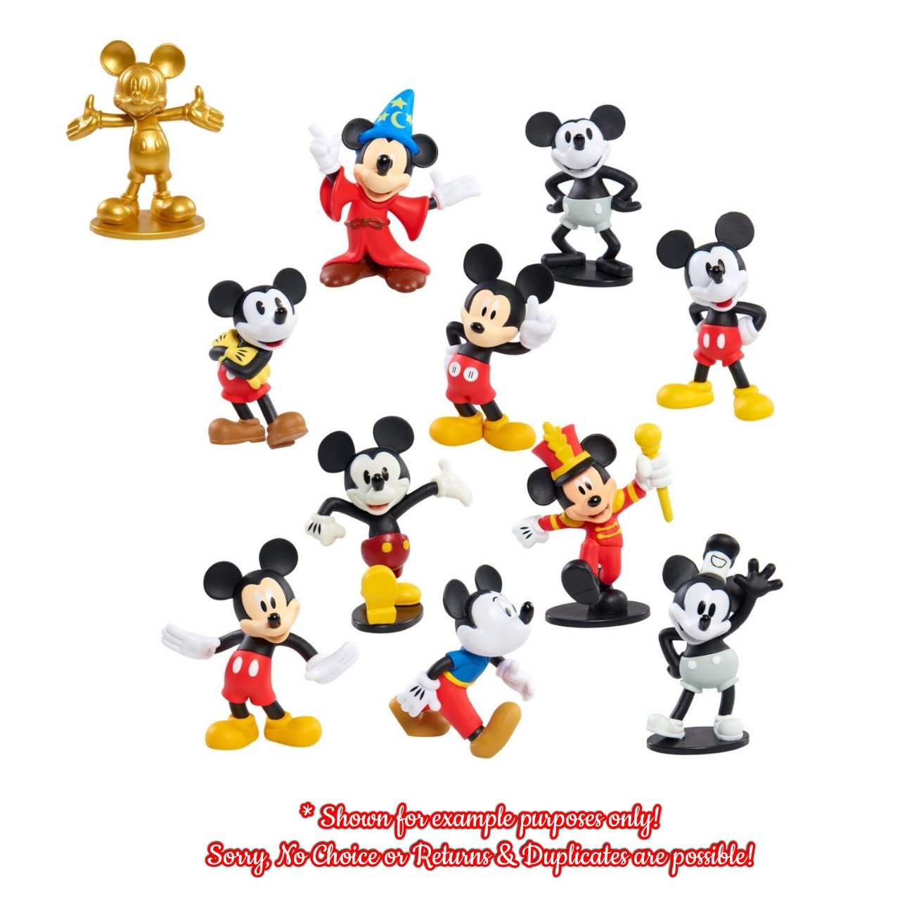 mickey and minnie plastic figures