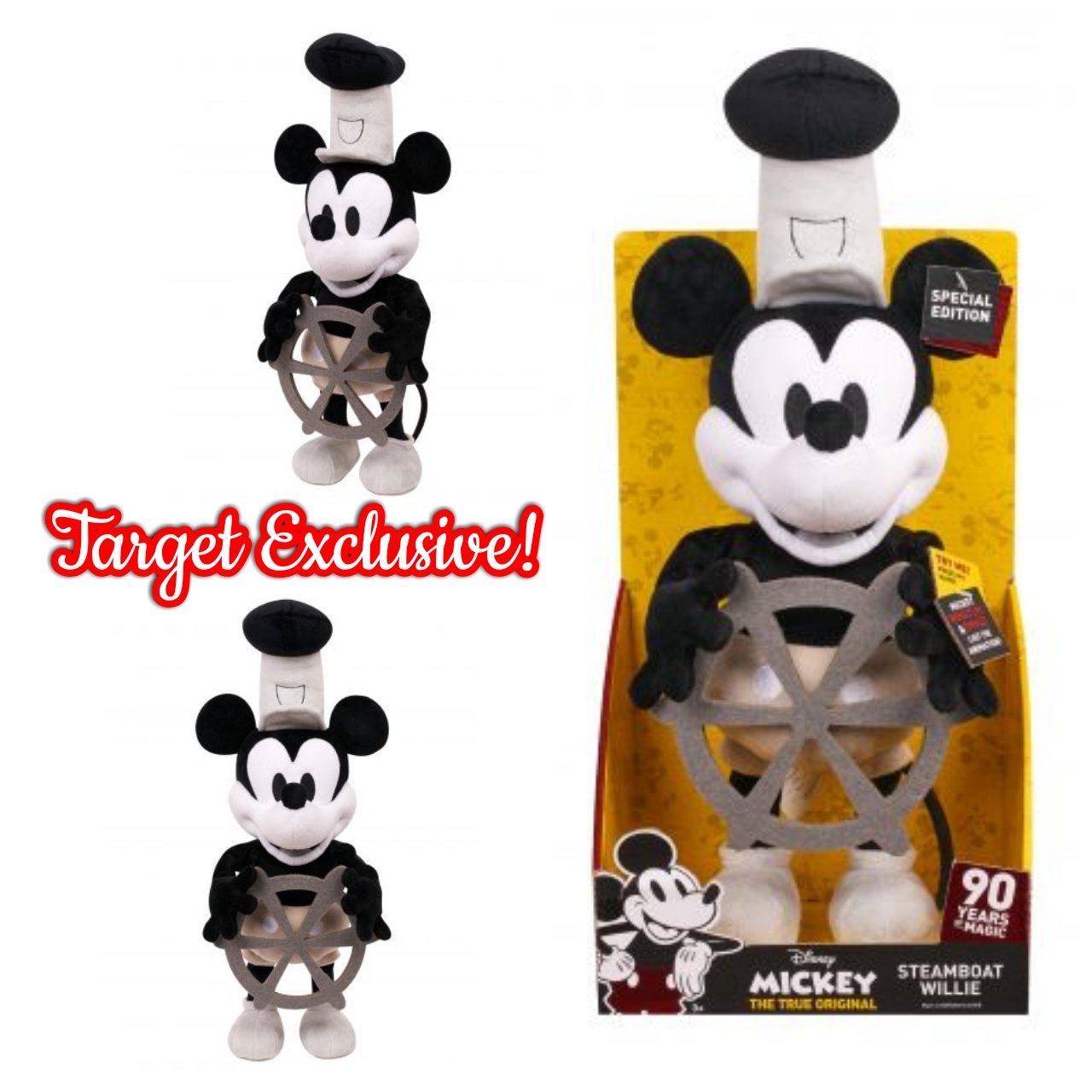 steamboat willie plush 90th anniversary