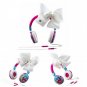 Jojo Siwa Fashion Headphones (White Bow) with Build-In Microphone by eKIDS - #JJ-M48.EXAK