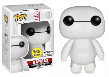 Funko POP! Disney Big Hero 6 Nurse Baymax #111 Glow-in-the-Dark 6" Figure Amazon Exclusive