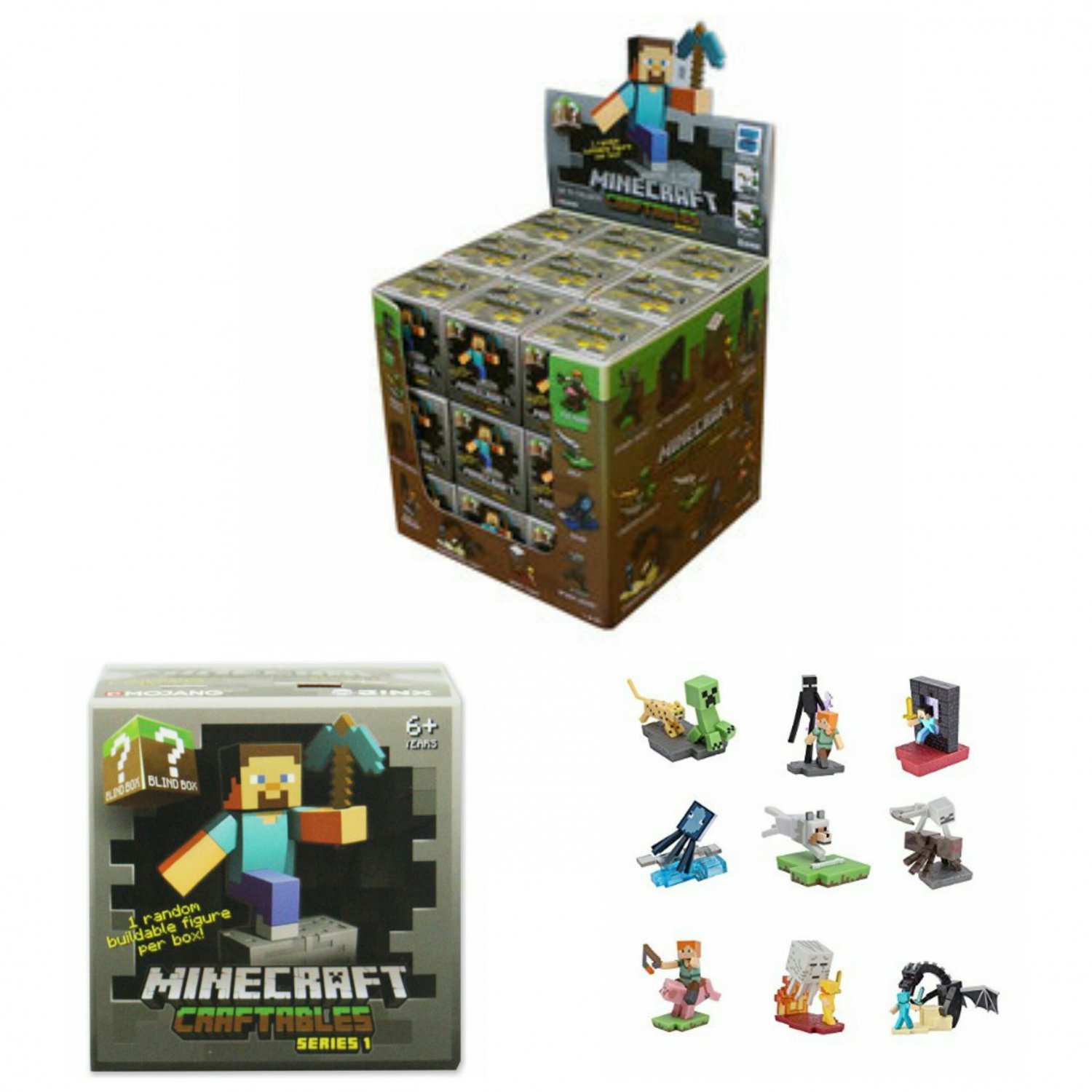 minecraft mystery box toys