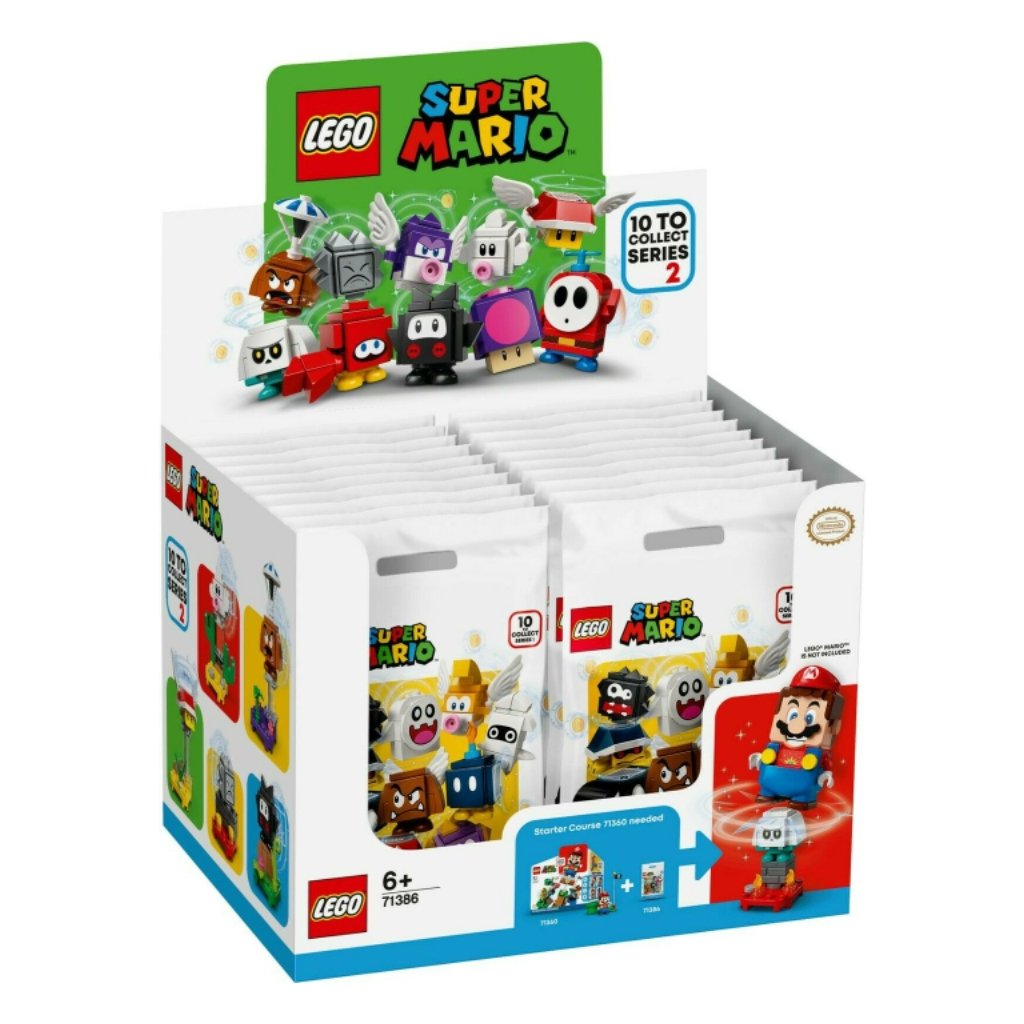 LEGO Super Mario #71386 Character Packs Series 2 (24 PCS) Mystery Blind ...