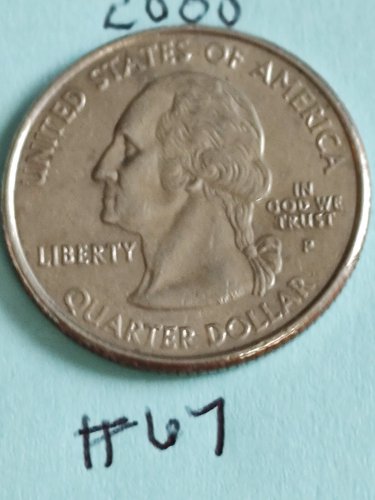 2000 quarter used circulated uncertified 25 cents coin mass