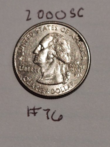 2000 p south carolina quarter