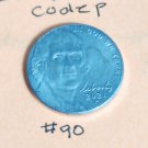2021 nickel mm p turns blue in a photo only coins united states used