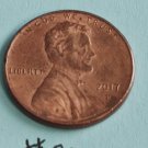2017 p penny Lincoln coins united states used