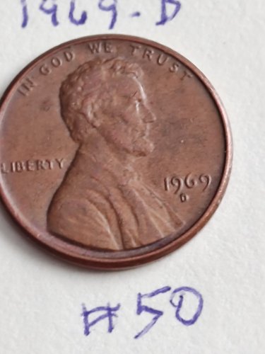 1969 penny d coin maybe errors vide  pictures Just Listed