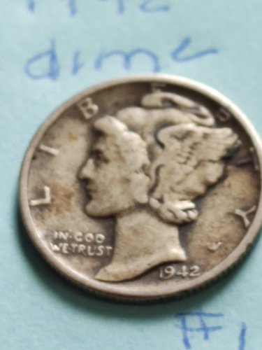 1942 dime error in cod we trust and mm error video n pictures Just Listed
