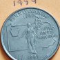 1999 quarter penn slice cut neck used circulated uncertified coins united states