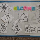 primitive rug hooking pattern welcome new