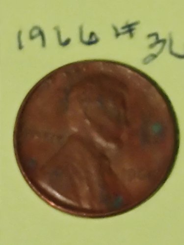 1966 Lincoln penny no mint mark uncertified circulated USA Coins