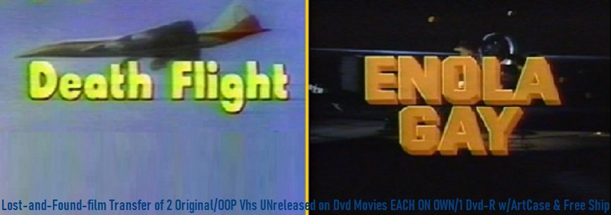 Billy Crystal 77/80 Tv Movie duo~Death Flight,Nudity & Enola Gay,Atomic Bomb~Each on Own/1 DVD R~0SH