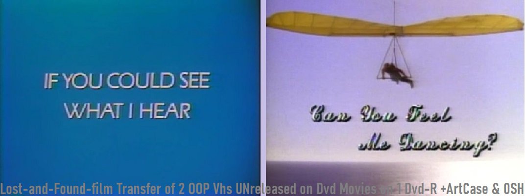 If You Could See What I Hear Dvd 80s Blind Movie duo~If You Could See What I hear,Singer~Can You Feel Me
