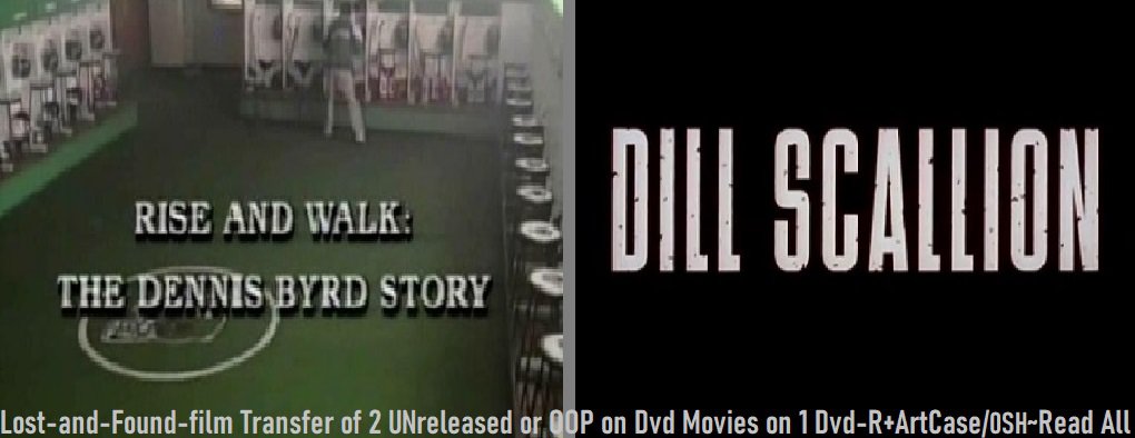 Rise And Walk The Dennis Byrd Story Peter Berg 90s Movie duo~Rise and Walk The Dennis Byrd Story & Dill