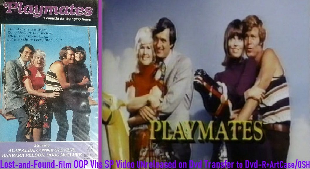 Playmates~1972 Tv Movie~Dvd -R+ArtCase~Alan Alda,Connie Stevens,Barbara Feldon,Doug McClure~0SH