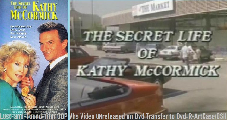 The Secret Life of Kathy McCormick1988 Tv MovieDvd R+ArtCaseBarbara