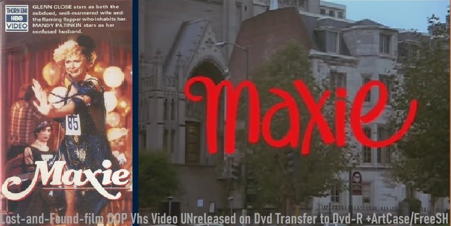 Maxie~1985 Movie~dvd Rartcase~glenn Closemandy Patinkinruth Gordonvalerie Curtin~comedy~0sh 1903