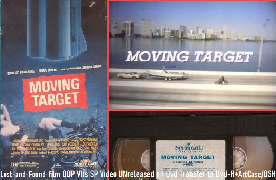 Moving Target1988 MovieDvd R+ArtCaseLinda Blair,Ernest