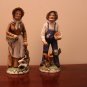 HOMCO Ceramics Old Couple Figurines #1409