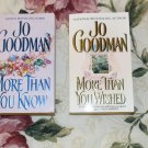 More Than You Know/More Than You Wished.  Set of two Romance Novels by Jo Goodman
