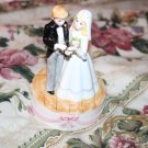Ceramic Bride and Groom Music Box Ebeling & Reuss