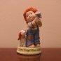 Avon "Little Things" 1983 Boy with Flowers and dog