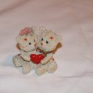 Ceramic Bears Holding a Heart